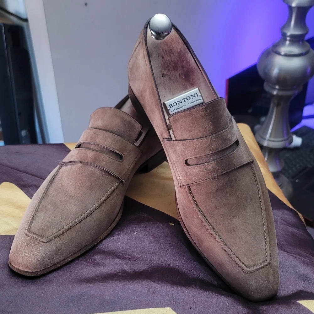 Berluti Andy Demesure Suede Loafers - Picture 7 of 13